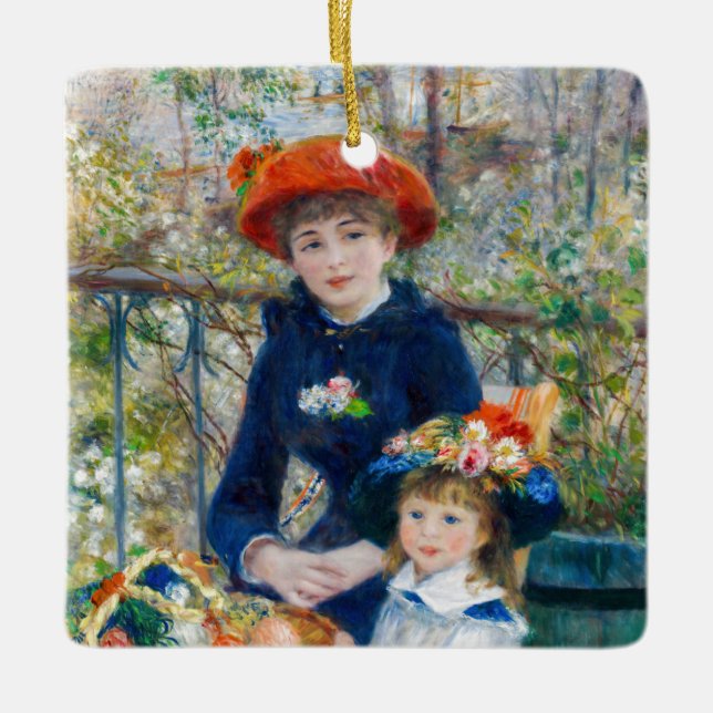 Ornement En Céramique Pierre-Auguste Renoir - Two sisters on the Terrace (Devant)