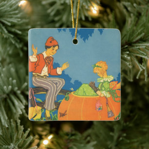 Ornement En Céramique Pierre Pierre Mangeur de Citrouille, Comptine de N