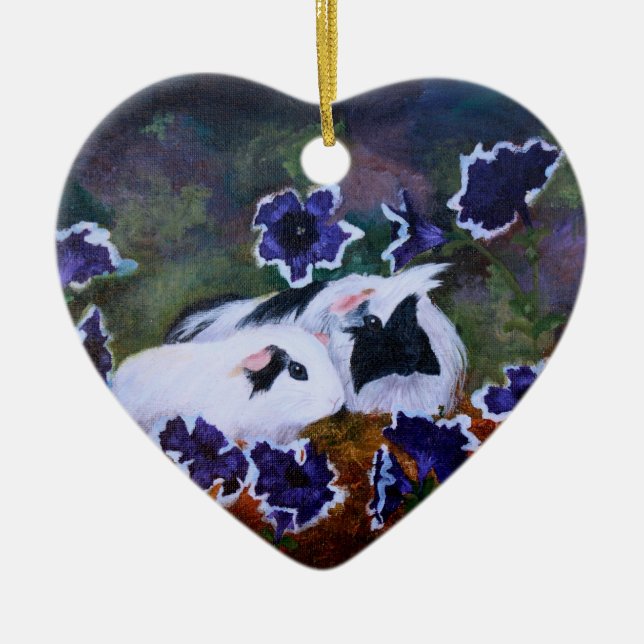 Ornement En Céramique Piggies dans le jardin (Devant)