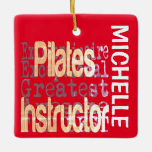 Ornement En Céramique Pilates Instructeur Extraordinaire CUSTOM