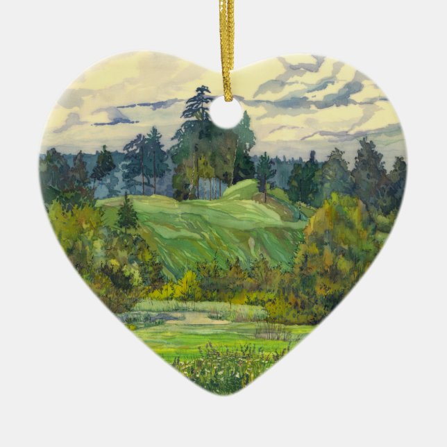 Ornement En Céramique Pins (Devant)