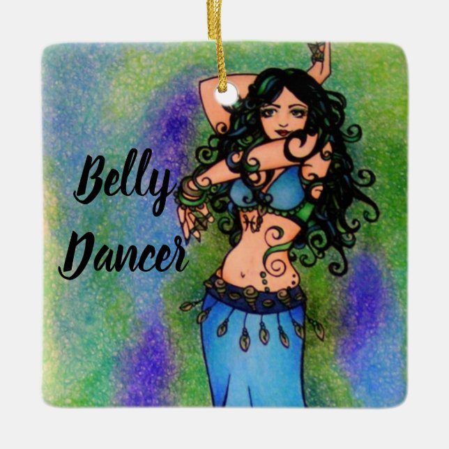 Ornement En Céramique Pisces Belly Dancer (Devant)