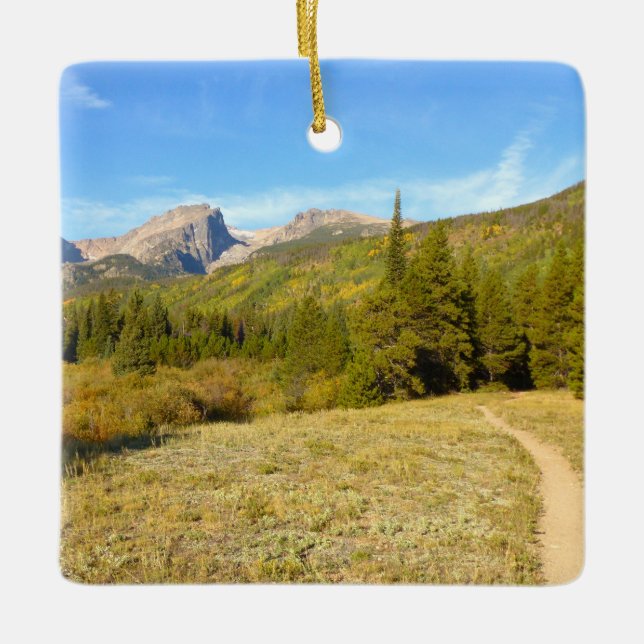 Ornement En Céramique Piste du lac Nymph au début de l'automne (Devant)