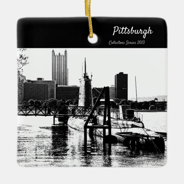 Ornement En Céramique Pittsburgh Ornament Collector Series 2013 (Devant)