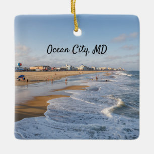 Ornement En Céramique Plage à Ocean City, Maryland