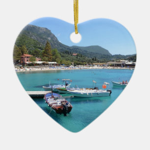 Ornement En Céramique Plage de Paleokastritsa, Corfou