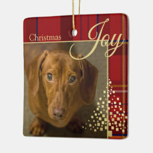 Ornement En Céramique Plaid Multi Photo