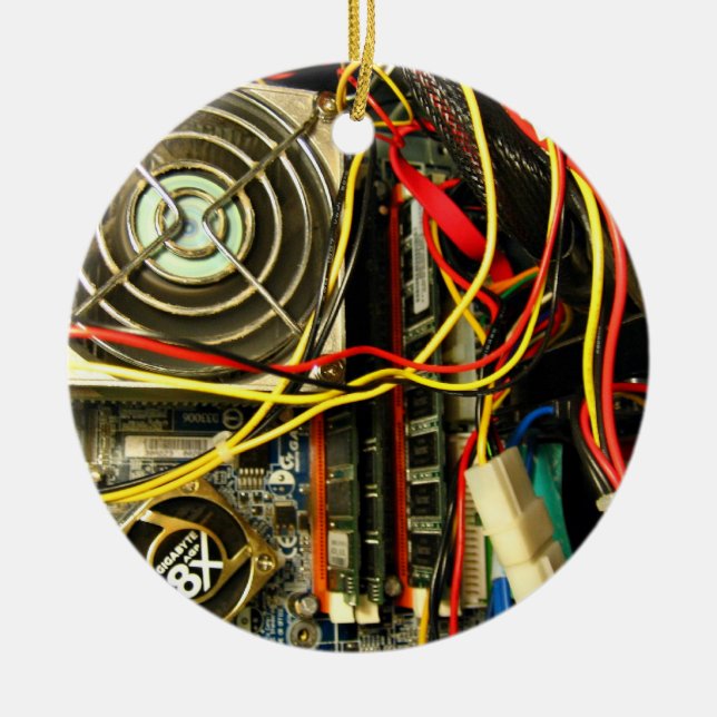 Ornement En Céramique Plan rapproché de l'électronique de mainboard (Devant)