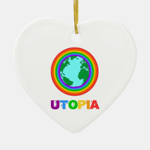 Ornement En Céramique Planète Utopia