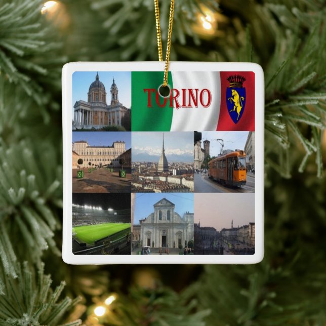 Ornement En Céramique PMT012 TURIN, Mosaïque, Piémont, Italie, (Arbre)