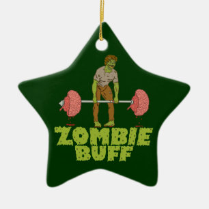 Ornement En Céramique Poids de bouffée zombie amusant