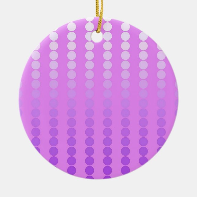 Ornement En Céramique Points satinés - teintes d'orchidée (Devant)
