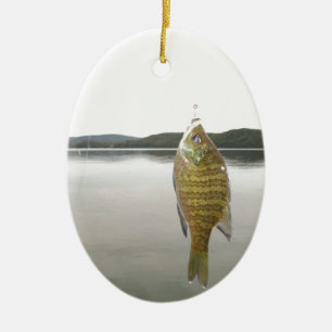 Ornement En Céramique Poisson jaune au lac Arrowhead