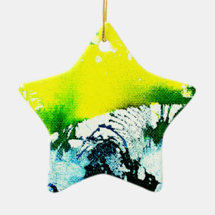 Ornement En Céramique Polychromoptic #2A by Michael Moffa