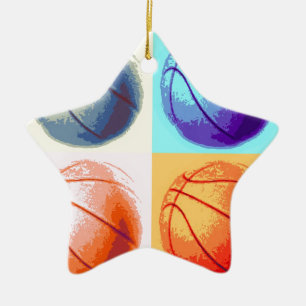 Ornement En Céramique Pop Art Basket