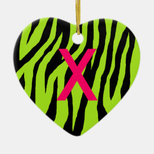 Ornement En Céramique Pop Zebra