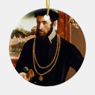Ornement En Céramique Portrait d'Anton Rummel von Liechtenan