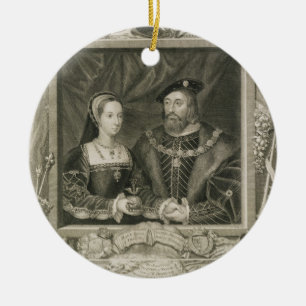 Ornement En Céramique Portrait de 1496-1533) reines de Mary (de la