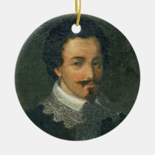 Ornement En Céramique Portrait de Henri I de Bourbon Conde (huile sur le