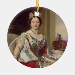 Ornement En Céramique Portrait de la Reine Victoria (1819-1901) 1859