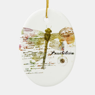 Ornement En Céramique Possibilités libellule