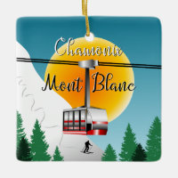 Poster de voyage vintage Mont Blanc Chamonix