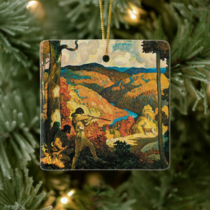 Ornement En Céramique Poster Vintage voyage, Dans Le Vieux Kentucky, NC