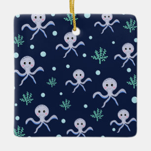 Ornement En Céramique Poulpe sous la mer motif pour enfants