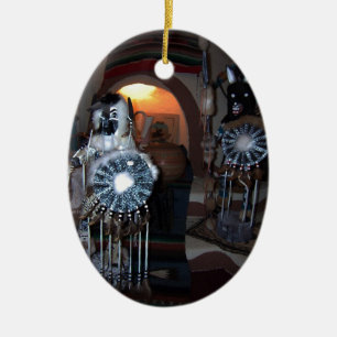 Ornement En Céramique Poupées de Kachina de Natif américain