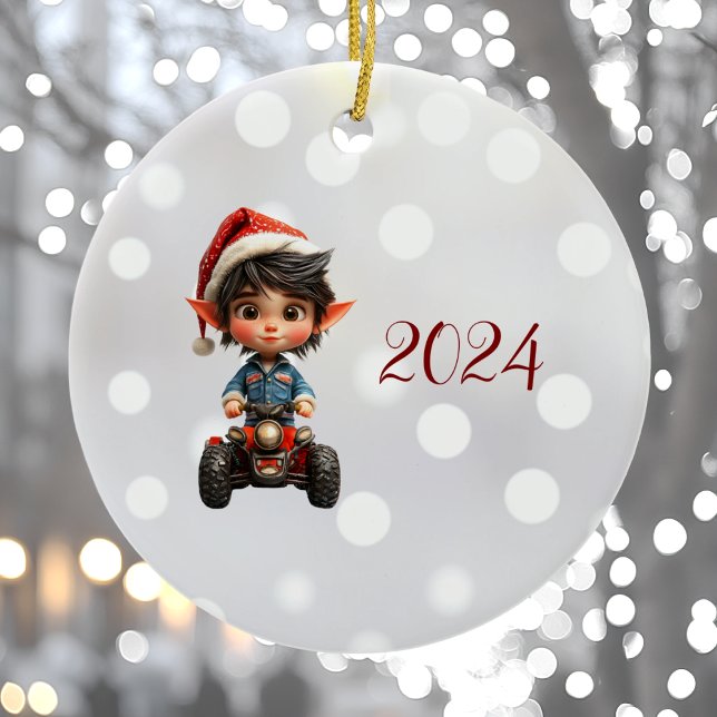 Ornement en céramique pour elfe de Noël (Créateur téléchargé)