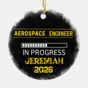 Ornement en céramique pour futur ingénieur aérospa