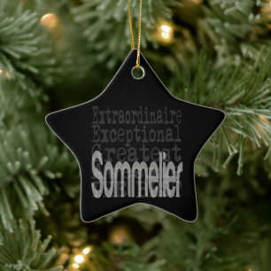 Ornement en céramique pour sommelier extraordinair