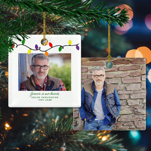 Ornement En Céramique Pour toujours dans nos coeurs Memorial Keepsaké Ph