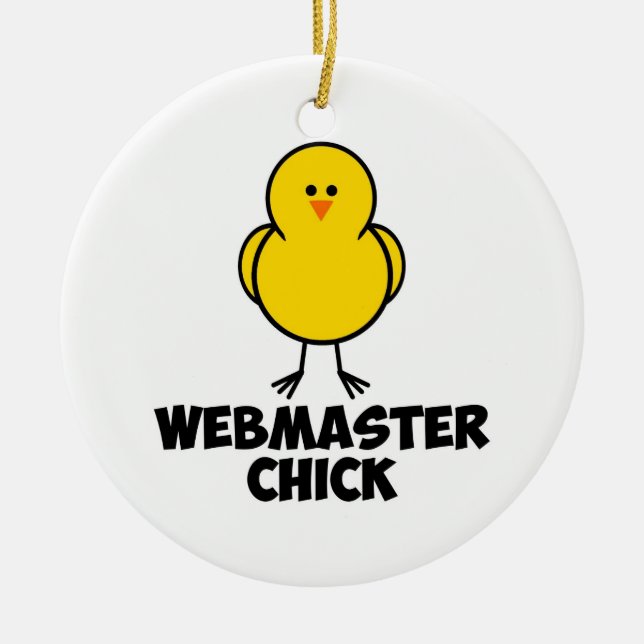 Ornement En Céramique Poussin de webmaster (Devant)