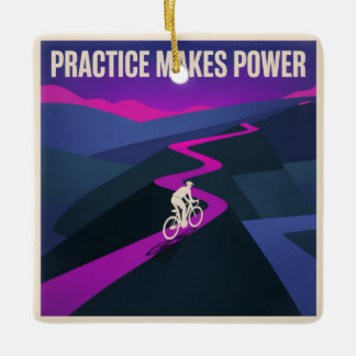 Ornement En Céramique Practice Makes Power