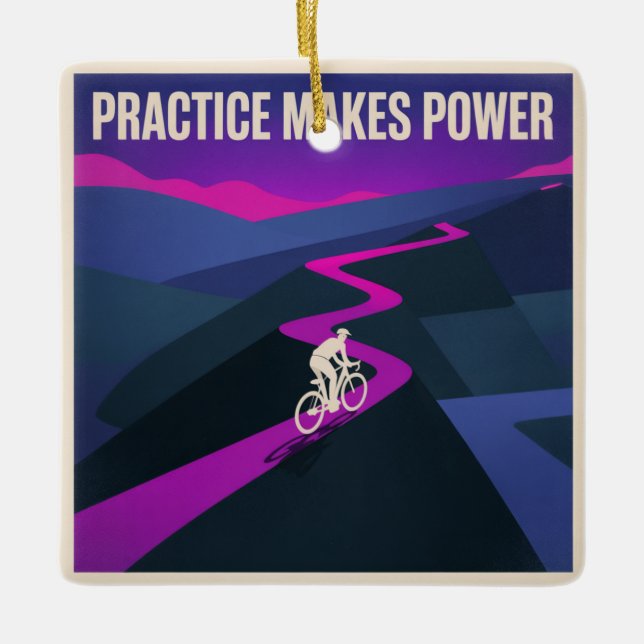 Ornement En Céramique Practice Makes Power (Devant)