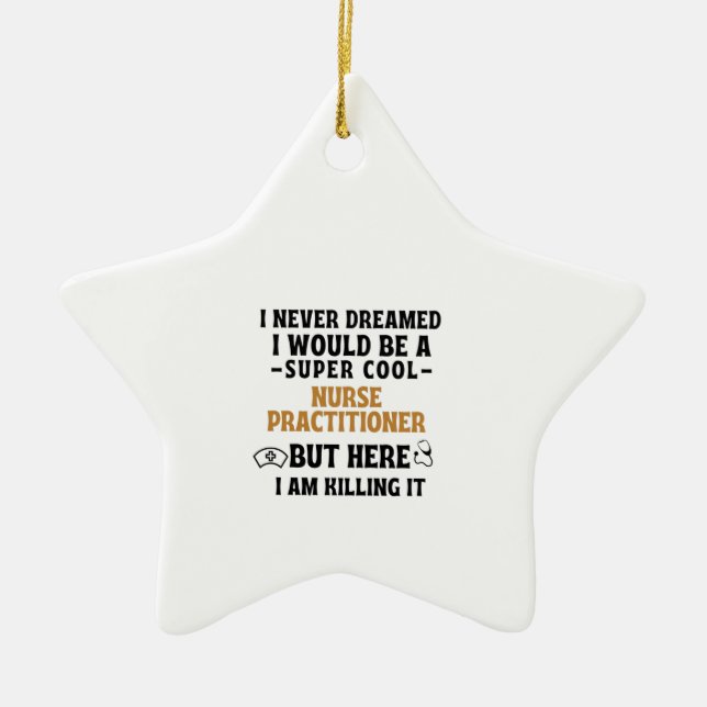 ORNEMENT EN CÉRAMIQUE PRATICIEN DES INFIRMIÈRES (Devant)