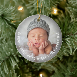 Ornement En Céramique Premier bébé Oh So Merry Little Christmas 2 Photo