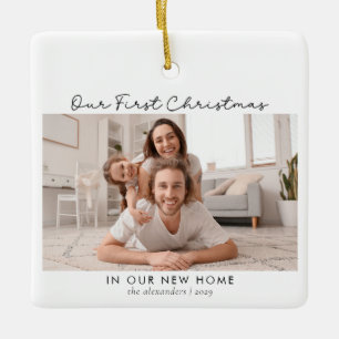 Ornement En Céramique Premier Noël à New Home 2 Photo