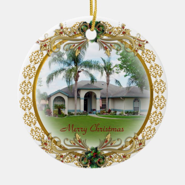 Ornement En Céramique Premier Noël au Nouveau-Accueil (Devant)