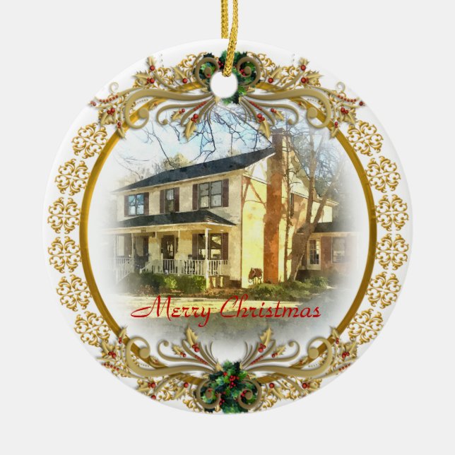 Ornement En Céramique Premier Noël au Nouveau-Accueil (Devant)