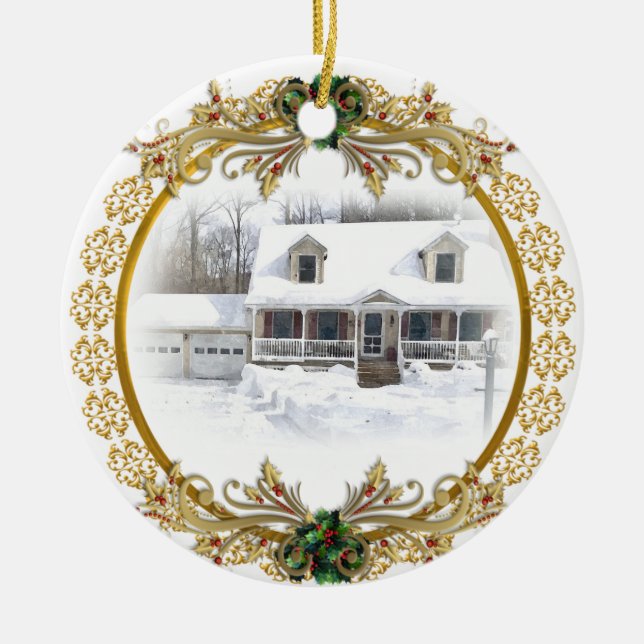 Ornement En Céramique Premier Noël au Nouveau-Accueil (Devant)