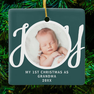 Ornement En Céramique Premier Noël Comme Grand-Mère Photo Kees Vert