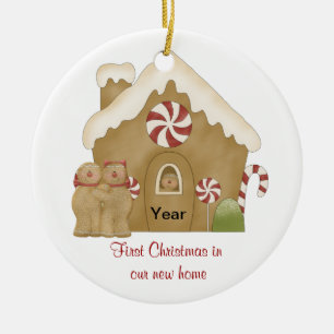 Ornement En Céramique Premier Noël dans notre nouvelle maison