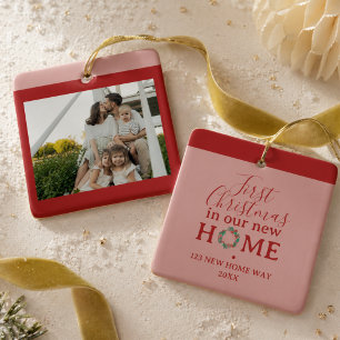 Ornement En Céramique Premier Noël dans notre nouvelle maison Photo de f