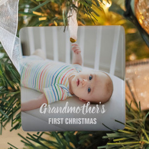 Ornement En Céramique Premier Noël des grands-parents, Grand-mère