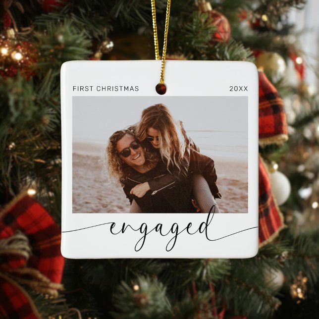 Ornement En Céramique Premier Noël engagé Keepsaké (Créateur téléchargé)