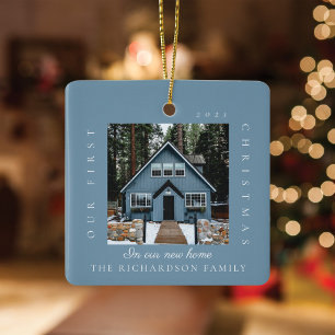 Ornement En Céramique Premier Noël Minimal Dans Notre Nouvelle Maison 2