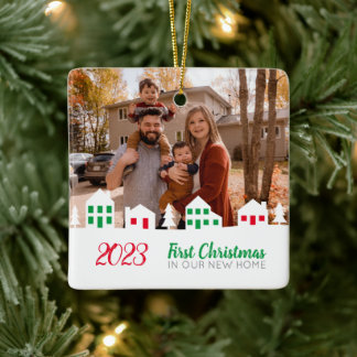 Ornement En Céramique Premier Noël Nouveau foyer