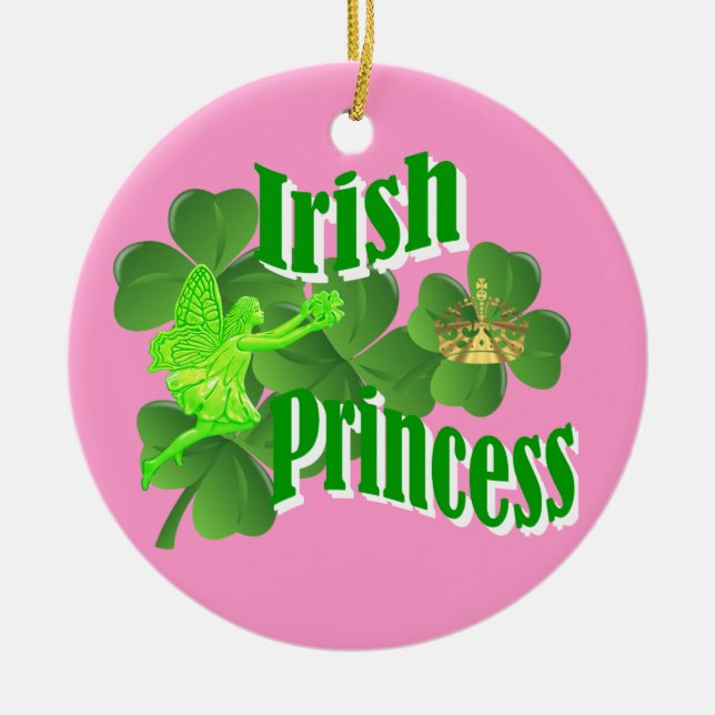 Ornement En Céramique princesse irlandaise (Devant)